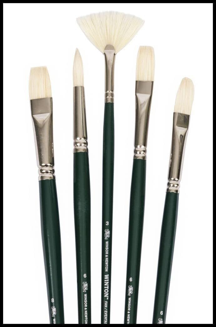 Winsor & Newton Winton Long Handle Brush (5 Pack) (Round 6